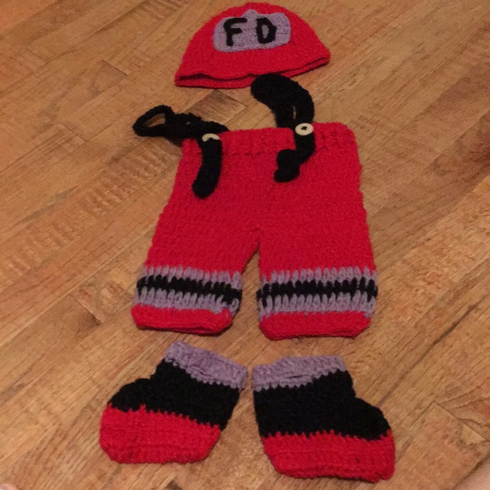 Newborn Firefighter outfit